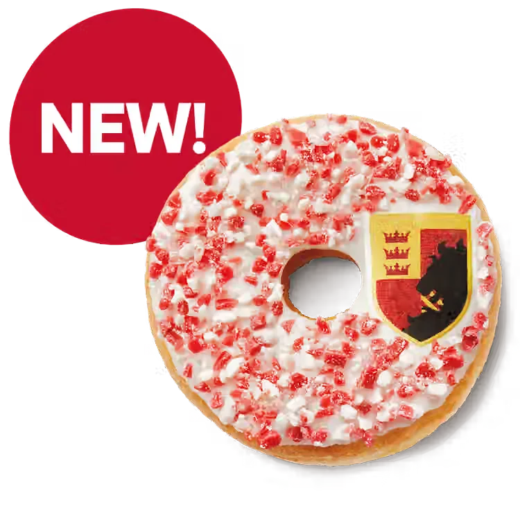 Gryffindor Strawberry Cheesecake Donut
